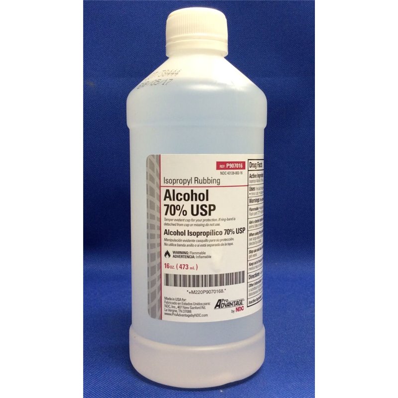 Alcohol Isopropyl 70% ProAdvantage Antiseptic Topical Liquid 16 oz..Bottle (1/EA 12/CS) by Pro Advantage  ID P907016